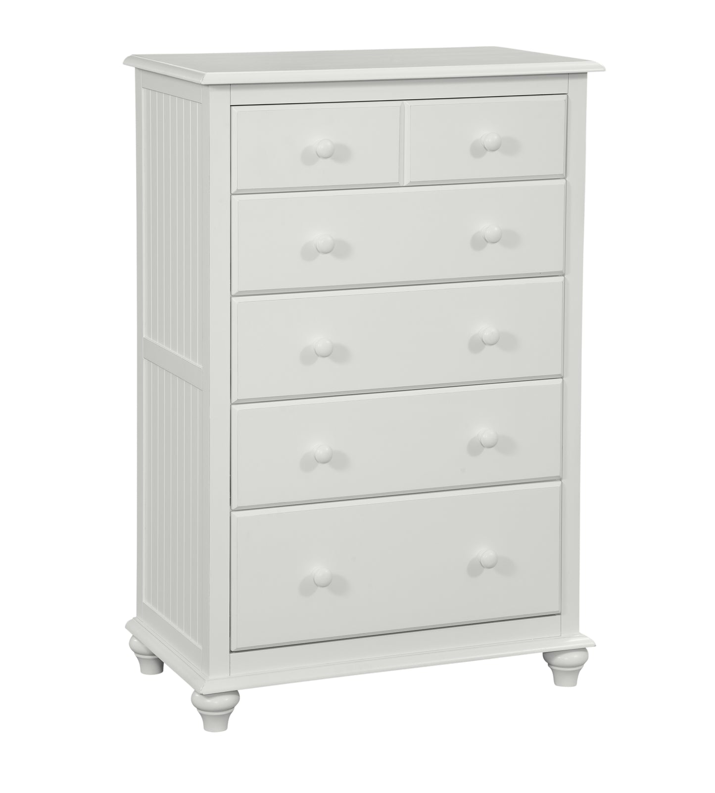 Cottage 5 Drawer Chest - Pure White