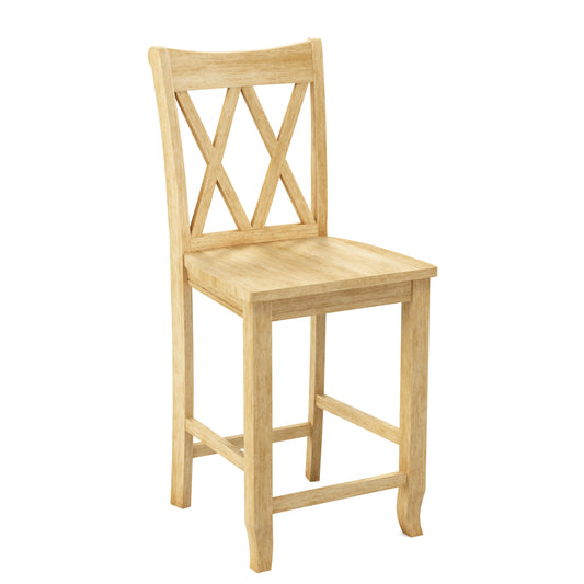 24" Double X Back Counter Stool