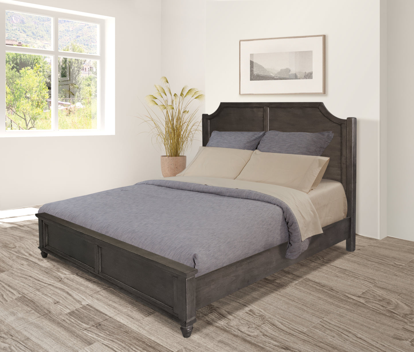 Vista Bed – Hickory or Coal