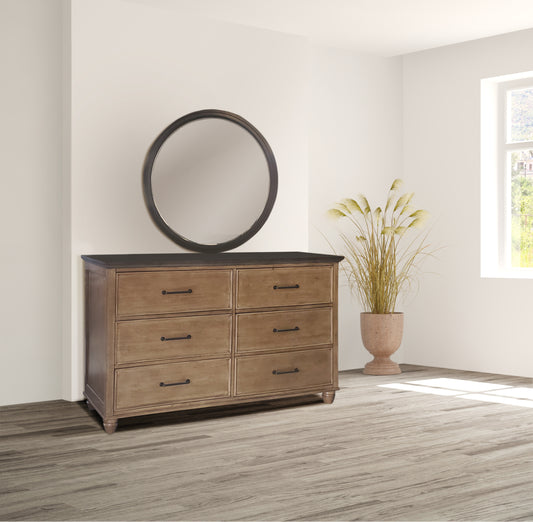 Vista Round Mirror - Hickory & Coal