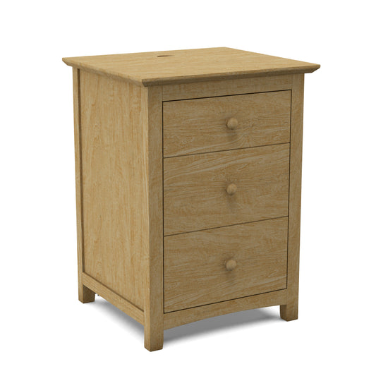 Lancaster 3 Drawer Nightstand w/ power strip