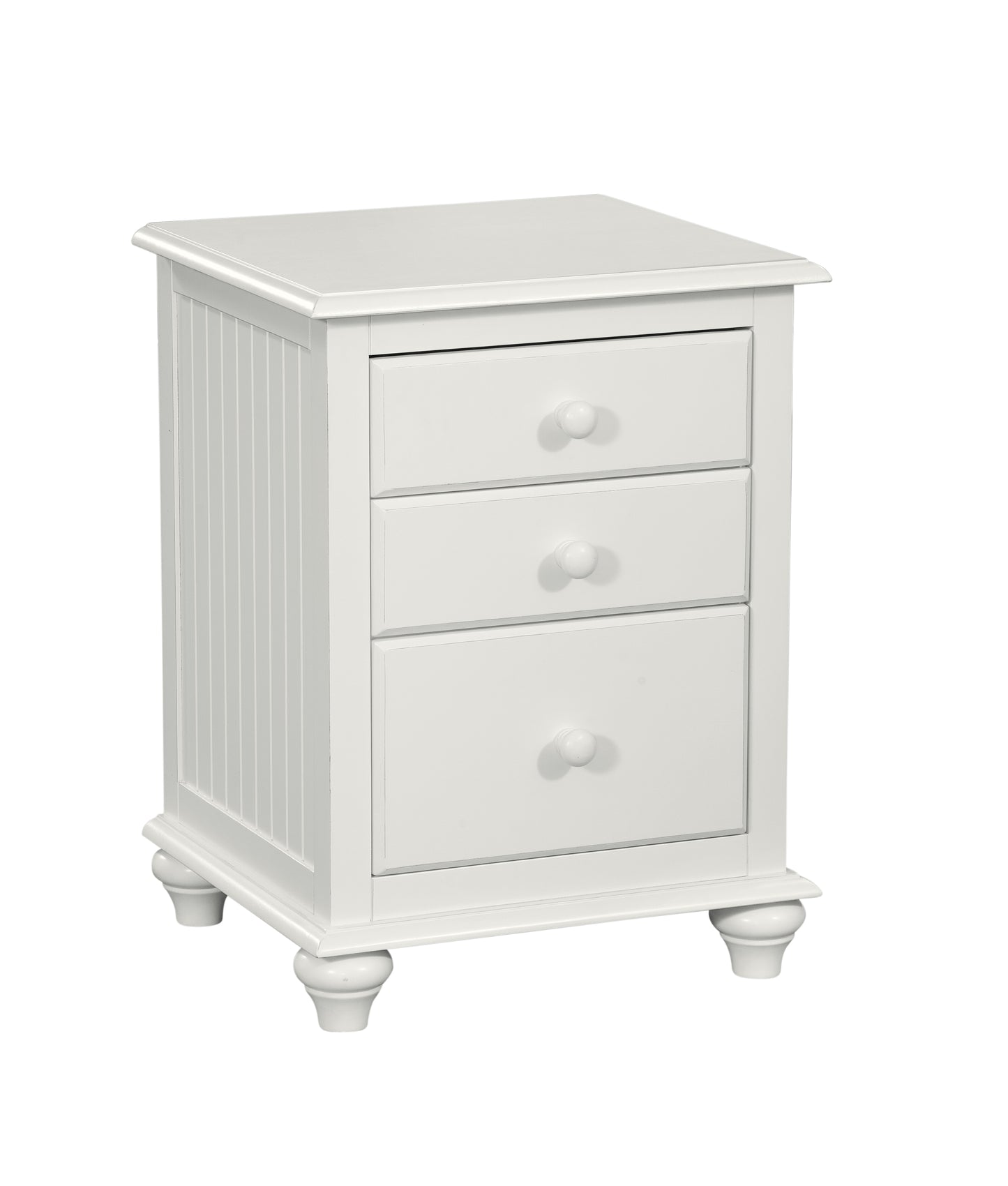 Cottage 3 Drawer Nightstand - Pure White