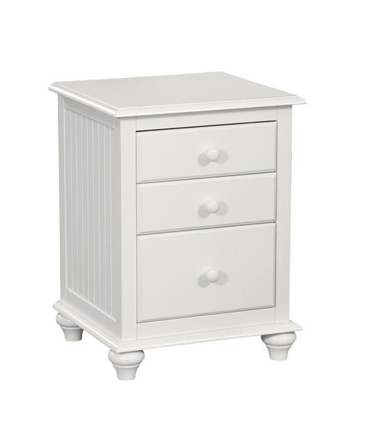 Cottage 3 Drawer Nightstand - Pure White