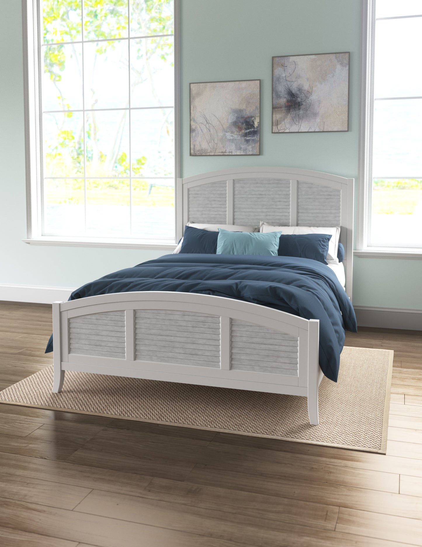 High Tide Arch Bed – Chalk & White