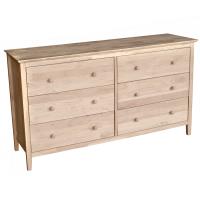 High Tide Brooklyn 6-Drw Dresser (KD) - Pure White