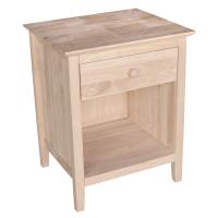 High Tide Brooklyn 1-Drw nightstand  (KD) - Pure White