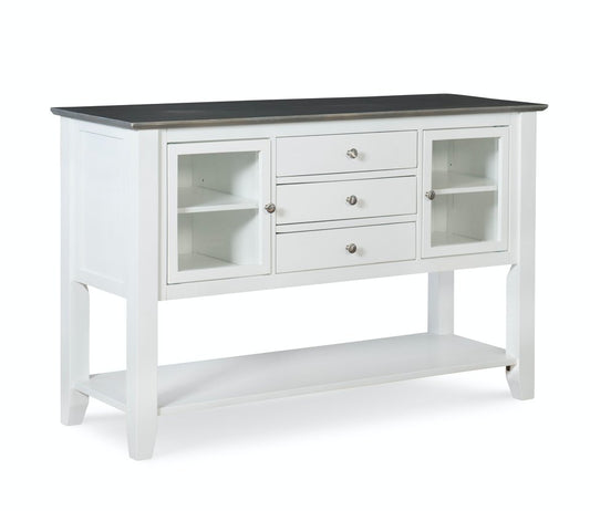 Cosmopolitan Dining Server in Heather Gray & White