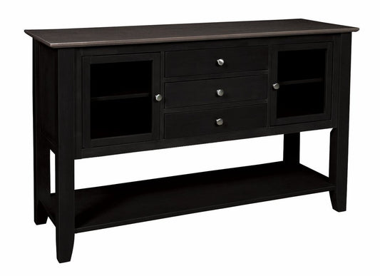 Cosmopolitan Dining Server in Coal & Black